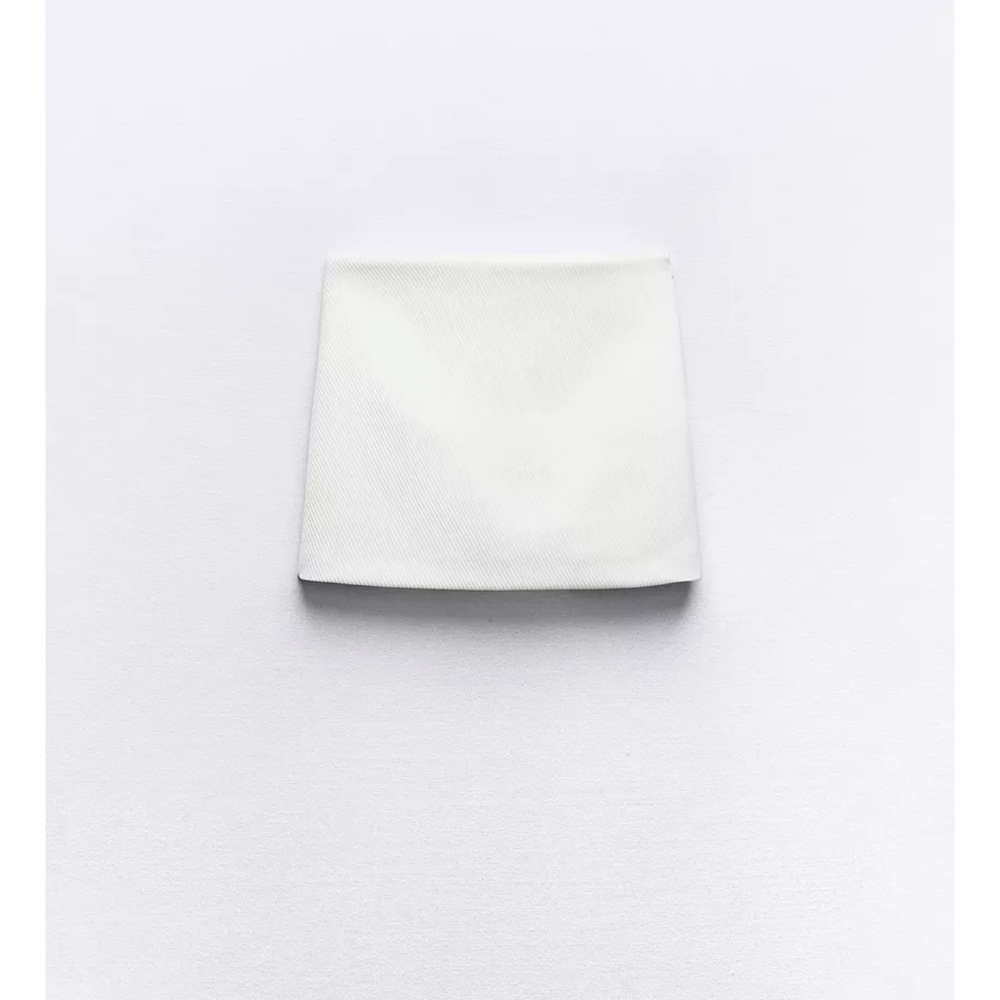 Zara White Mini Pencil Skort